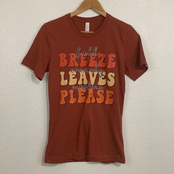 Bella Canvas Fitted Handmade Leopard Print Fall Vinyl Graphic T Shirt Size XS - Picture 1 of 5